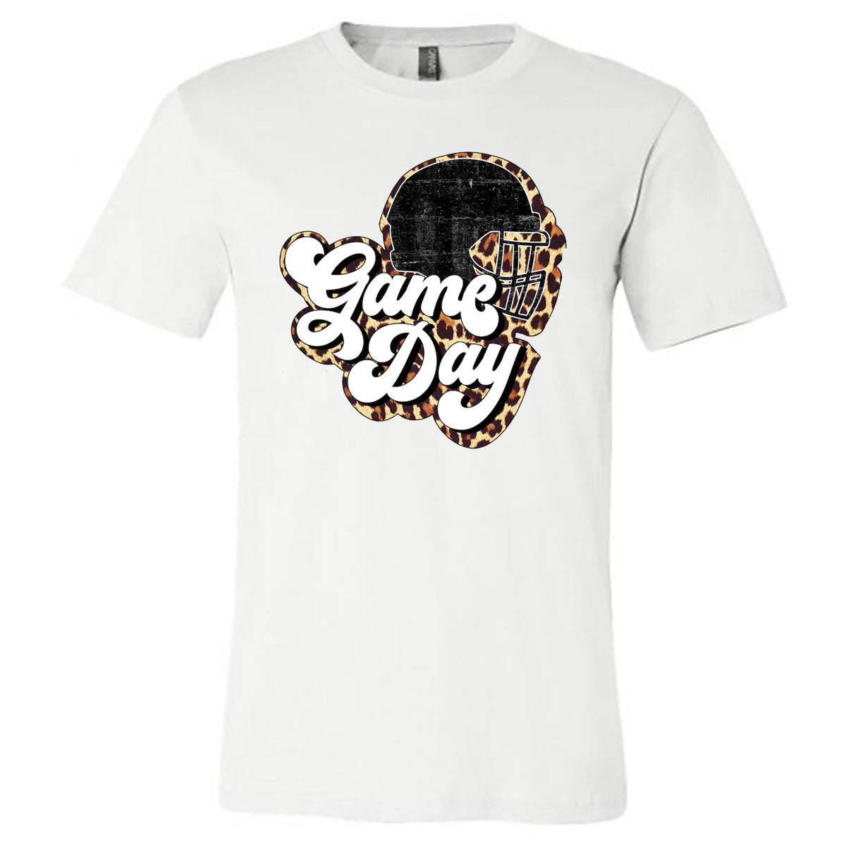 Football - Game Day Leopard - White (Tee/Hoodie/Sweatshirt) - Southern Grace Creations