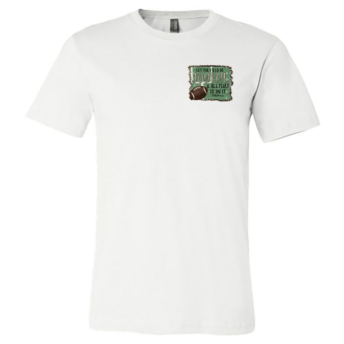 Football - Let The Field Be Joyful - White Short/Long Sleeves Tee - Southern Grace Creations