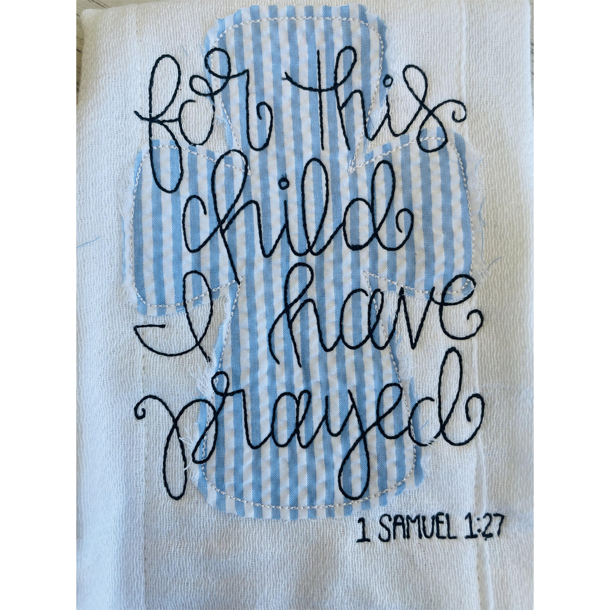 For This Child - Burp Cloth - Southern Grace Creations