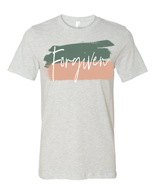 Forgiven Tee - Ash - Southern Grace Creations
