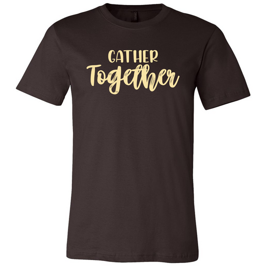 Gather Together Tee - Brown Tee - Southern Grace Creations