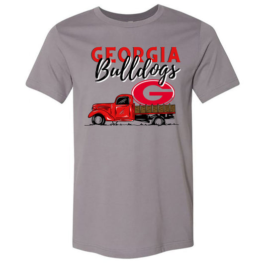 Georgia Bulldogs Truck - Storm Tee - Southern Grace Creations
