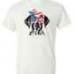 German Shorthair Pointer with Flag Bandana & Glasses Tee - Southern Grace Creations