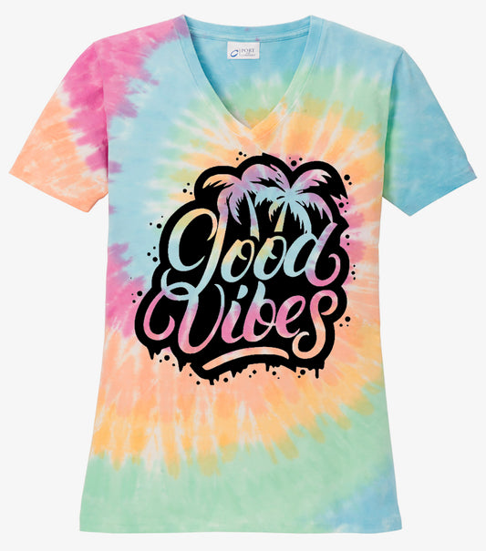 Good Vibes Beach - Pastel Rainbow Tie Dye - Southern Grace Creations