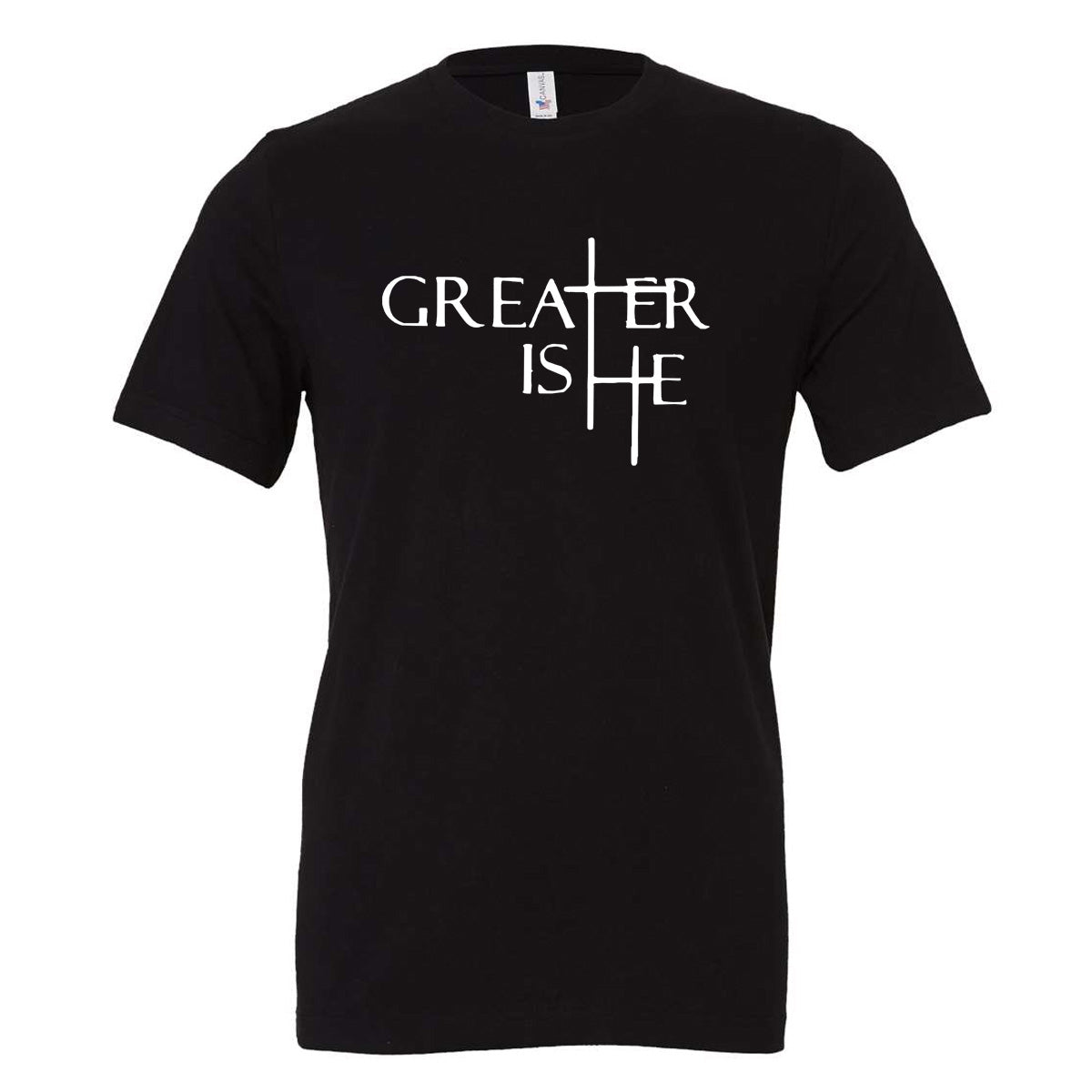 Greater Is He - Black (Tee/Hoodie/Sweatshirt) - Southern Grace Creations