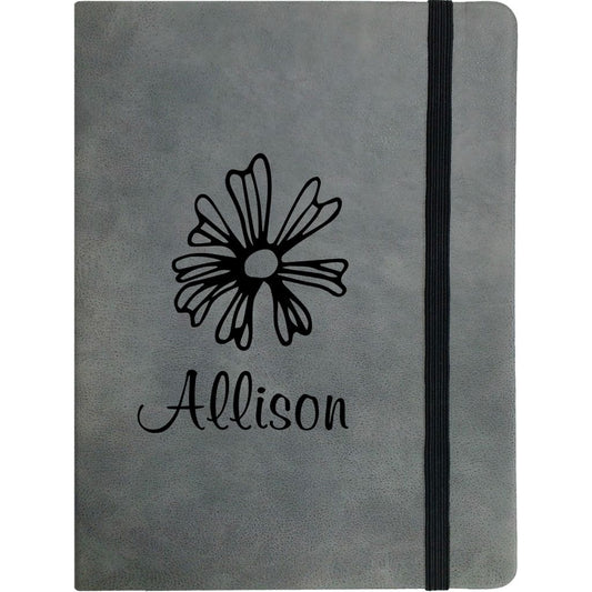 Gret Faux Leather Notebook Small A6 - Engravable (ZAMH0017) - Southern Grace Creations