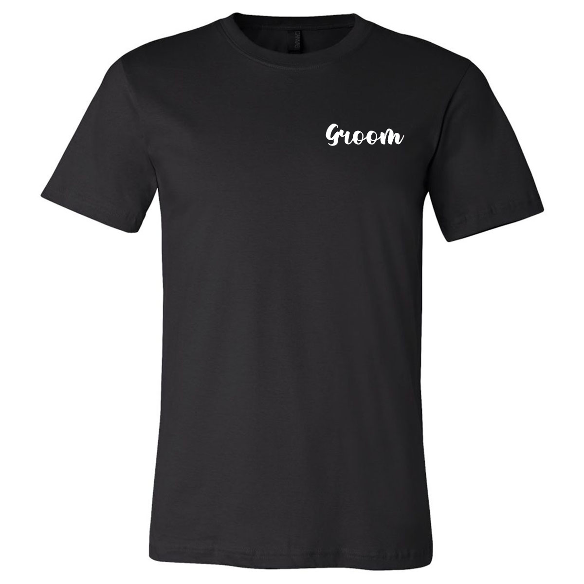 Groom Left Chest (Black Tee) - Southern Grace Creations