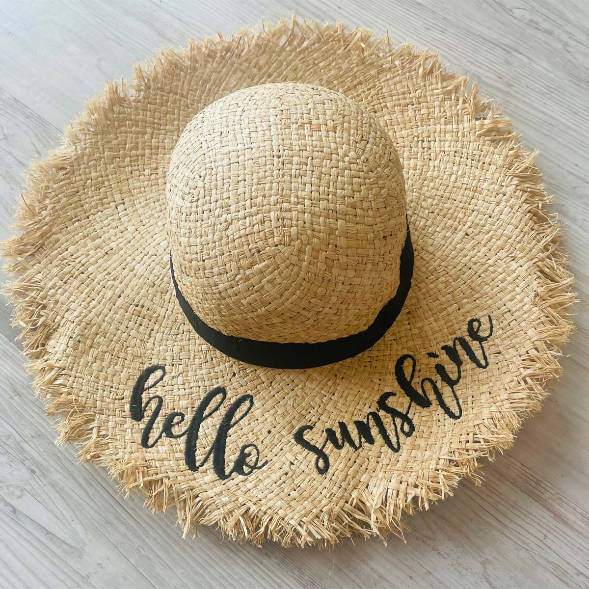 Hampton Sun Hat - Black - Southern Grace Creations