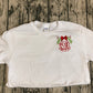 Holly Bow Monogram Shirt - White - Southern Grace Creations