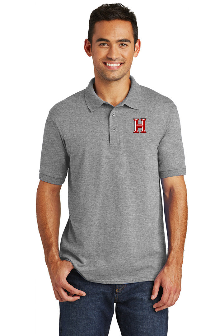 Howard - Adult Polo - Athletic Heather (kp55) - Southern Grace Creations