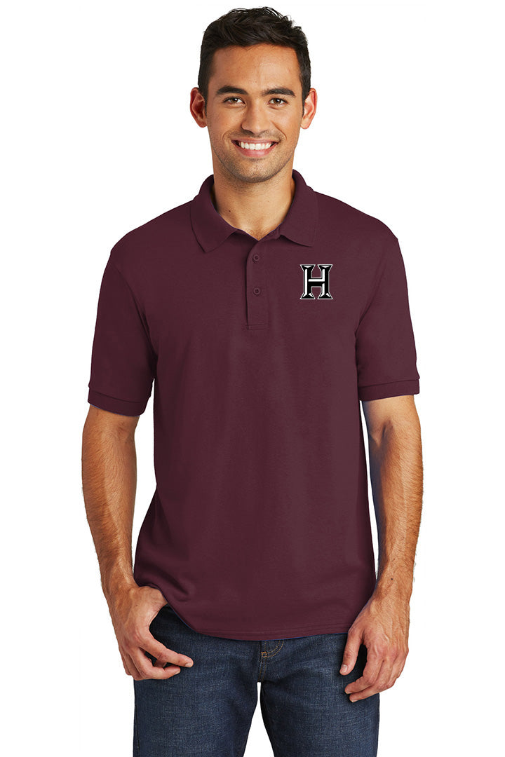 Howard - Adult Polo - Athletic Maroon (kp55) - Southern Grace Creations