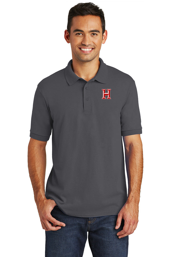Howard - Adult Polo - Charcoal (kp55) - Southern Grace Creations