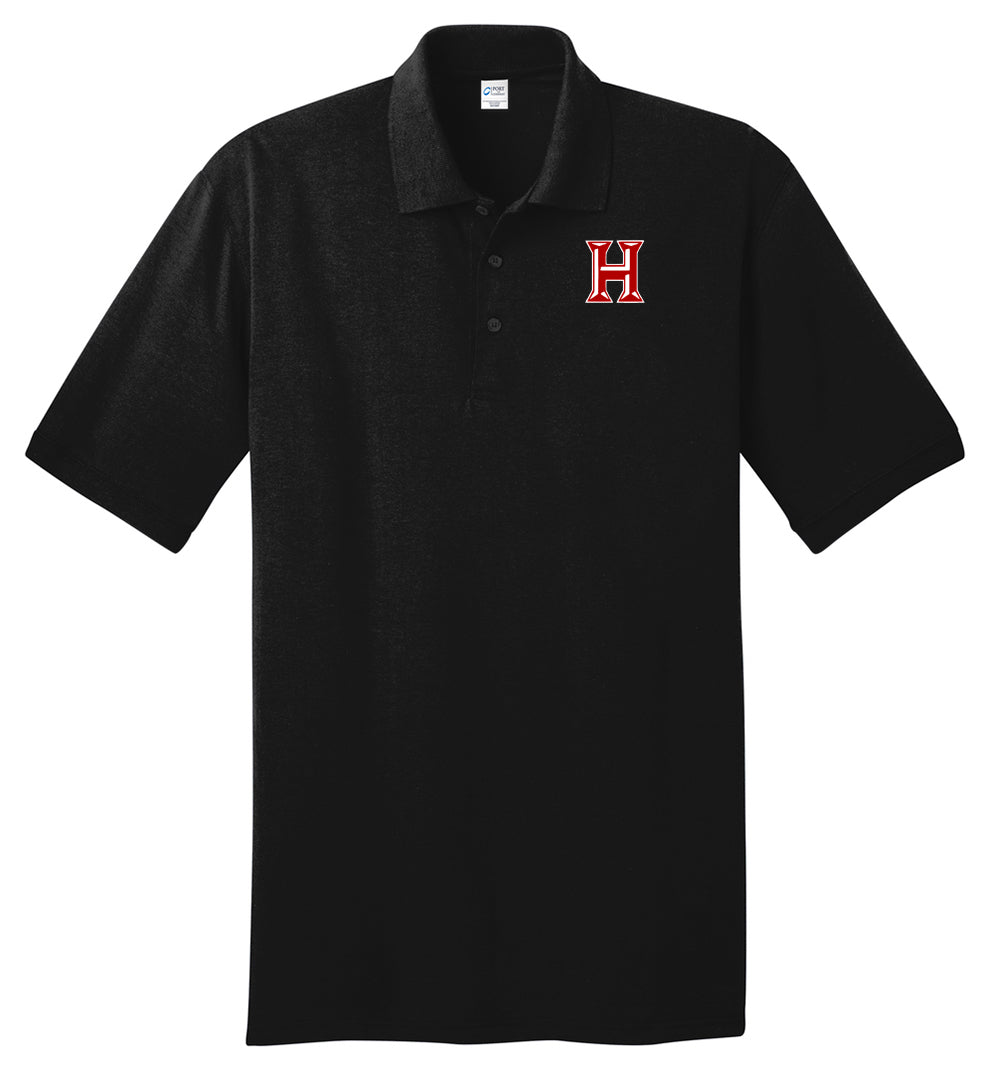 Howard - Adult Polo - Jet Black (kp55) - Southern Grace Creations