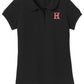 Howard - Girls Peter Pan Collar Polo - Black (yg503) - Southern Grace Creations