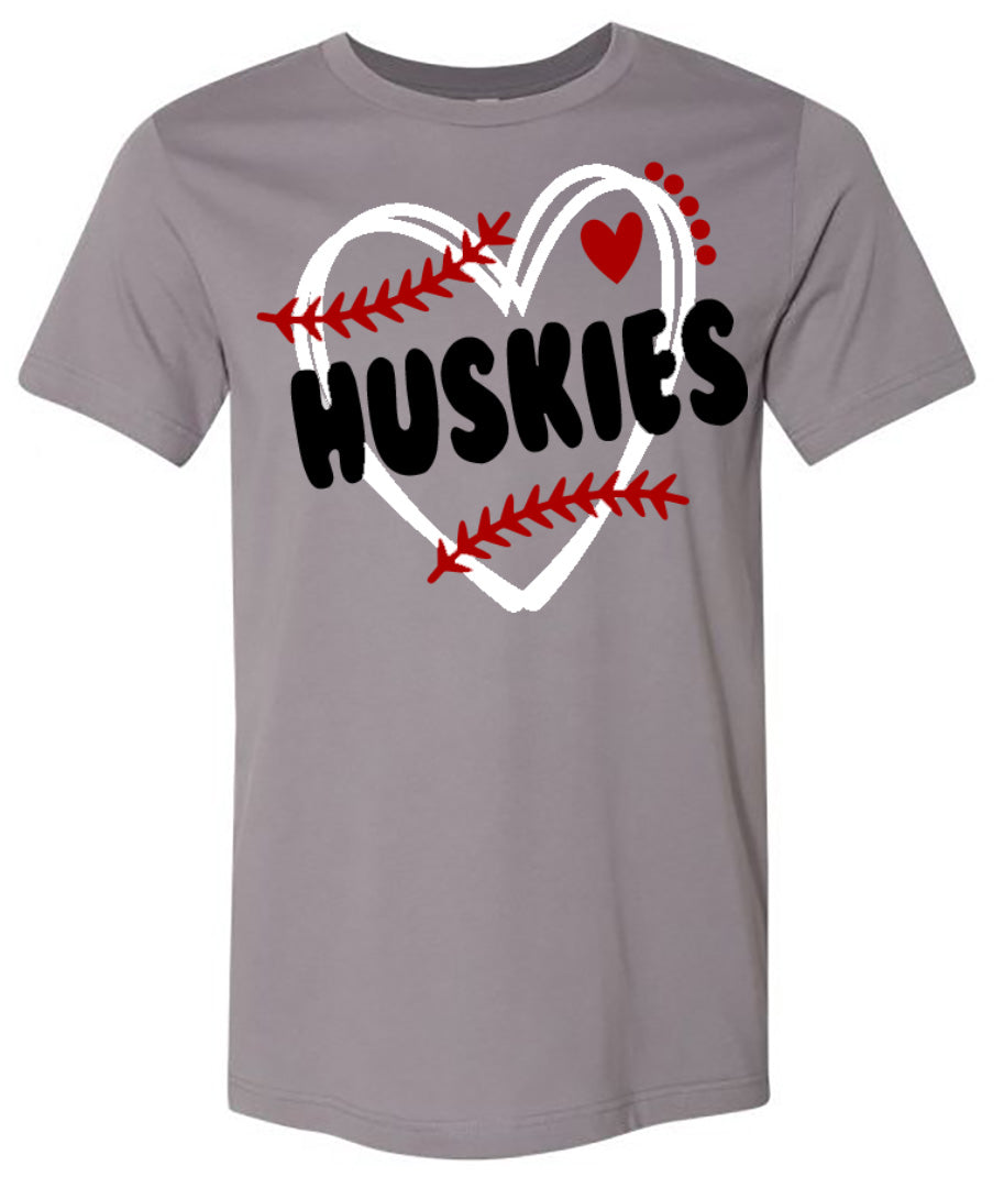 Howard - Huskies Heart Baseball - Southern Grace Creations