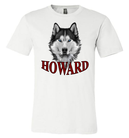 Howard - Husky Head - White (Tee/Hoodie/Sweatshirt) - Southern Grace Creations