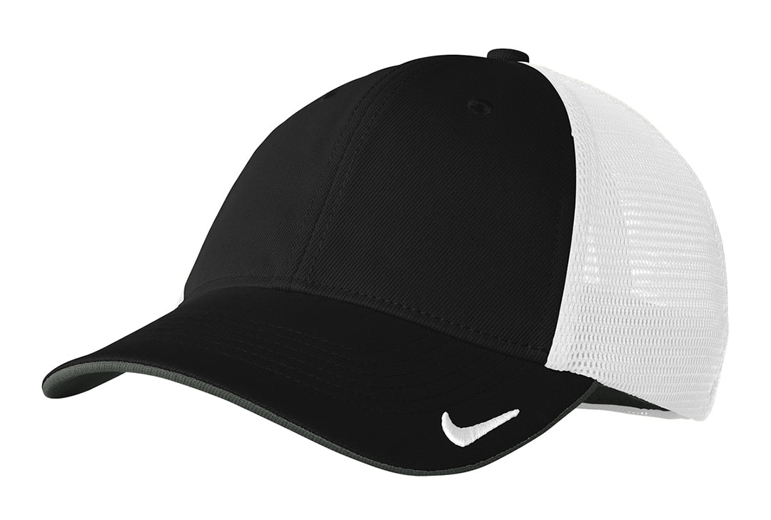 Howard - Nike Dri-FIT Mesh Back Cap (NKAO9293) - Black/White - Southern Grace Creations