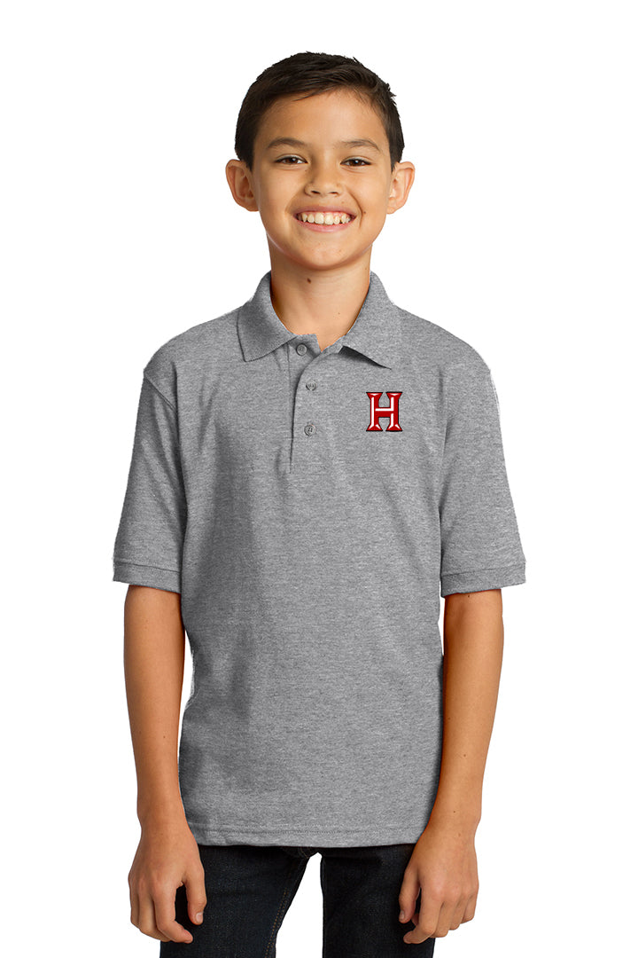 Howard - Toddler/Youth Polo - Athletic Heather (kp55y) - Southern Grace Creations