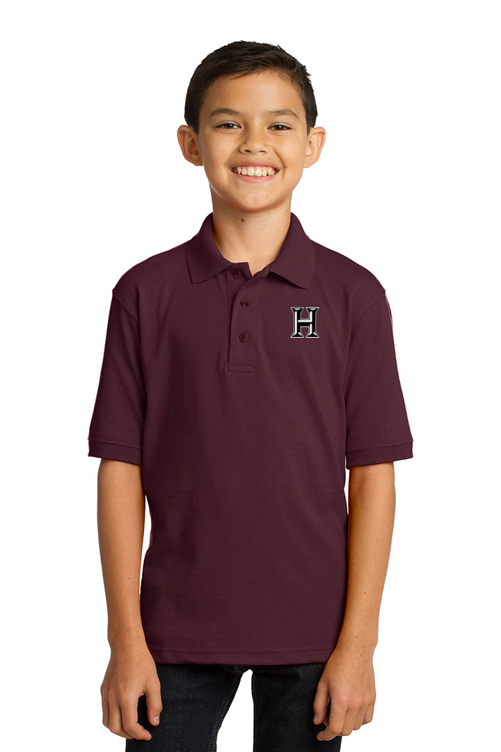 Howard - Toddler/Youth Polo - Athletic Maroon (kp55y) - Southern Grace Creations