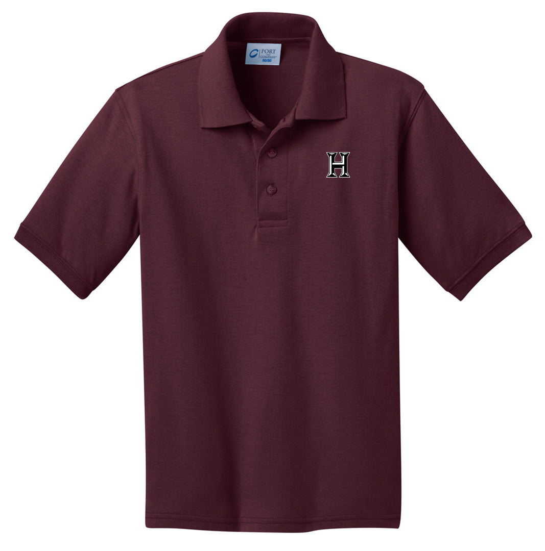 Howard - Toddler/Youth Polo - Athletic Maroon (kp55y) - Southern Grace Creations