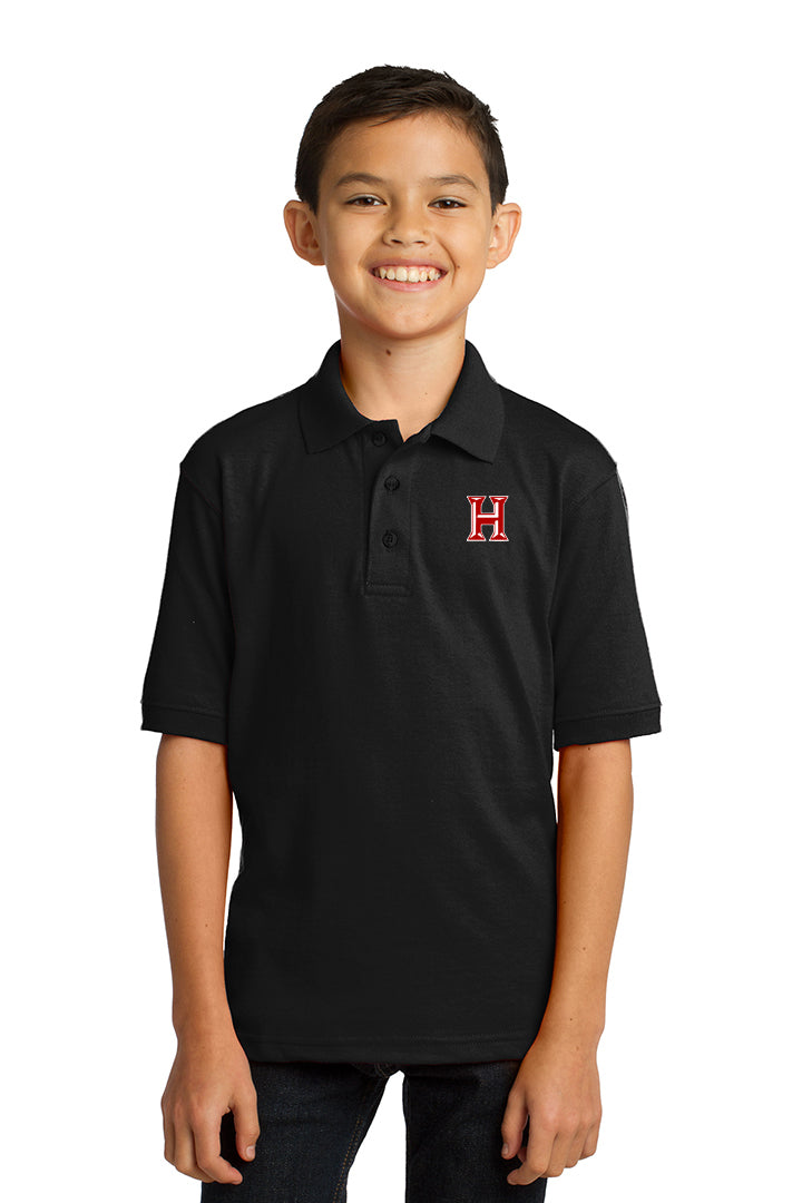 Howard - Toddler/Youth Polo - Jet Black (kp55y) - Southern Grace Creations