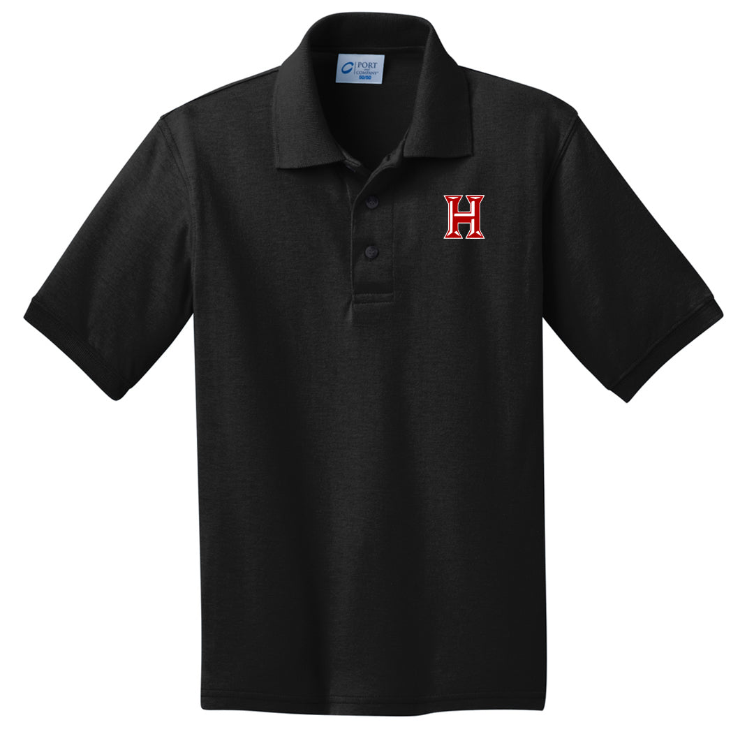 Howard - Toddler/Youth Polo - Jet Black (kp55y) - Southern Grace Creations