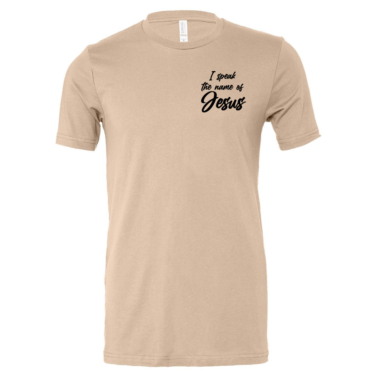 I Speak The Name of Jesus - Tan (Tee/Hoodie/Sweatshirt) - Southern Grace Creations