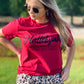I'll Raise a Hallelujah Tee - Burgundy - Southern Grace Creations