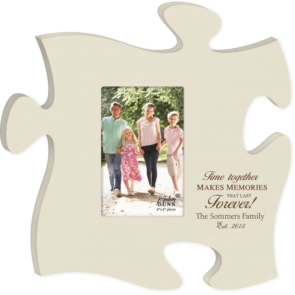 IVORY PUZZLE FRAME 4X6 - Engravable (ZPUF0018) - Southern Grace Creations