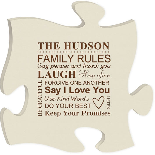 IVORY PUZZLE PLAQUE - Engravable (ZPUF0002) - Southern Grace Creations