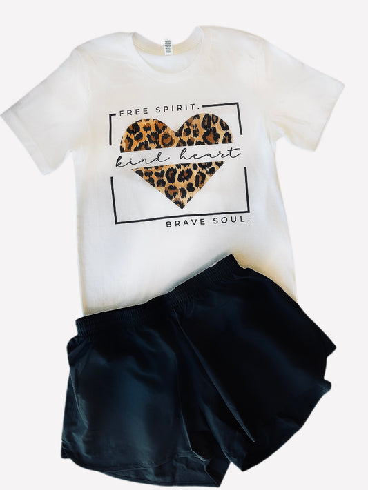 Kind Heart Shorts and Tee Set - Southern Grace Creations