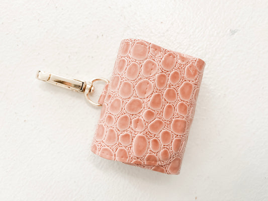 Leather AirPods Case in Pink - Southern Grace Creations