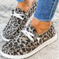 Leopard Print Canvas Shoes - Southern Grace Creations