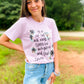 Let Us Not Love With Words Tee - Lilac - Southern Grace Creations