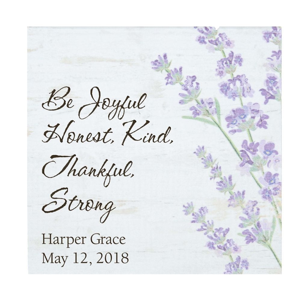 Lilac Floral Small Sign personalized - Southern Grace Creations