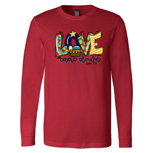 Love Came Down - Red (Tee/Hoodie/Sweatshirt) - Southern Grace Creations