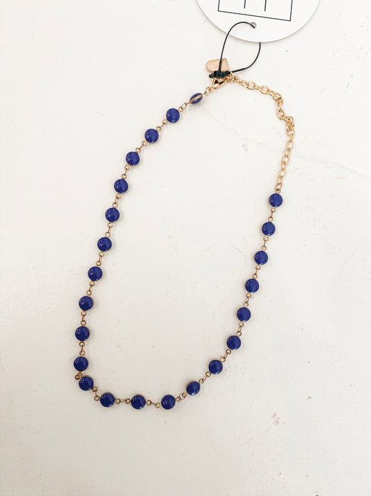 Love Me Always Choker in Royal Blue - Southern Grace Creations