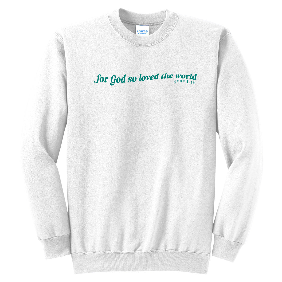 Love The World Like The One Who Created It (Turquoise) - White (Tee/Hoodie/Sweatshirt) - Southern Grace Creations