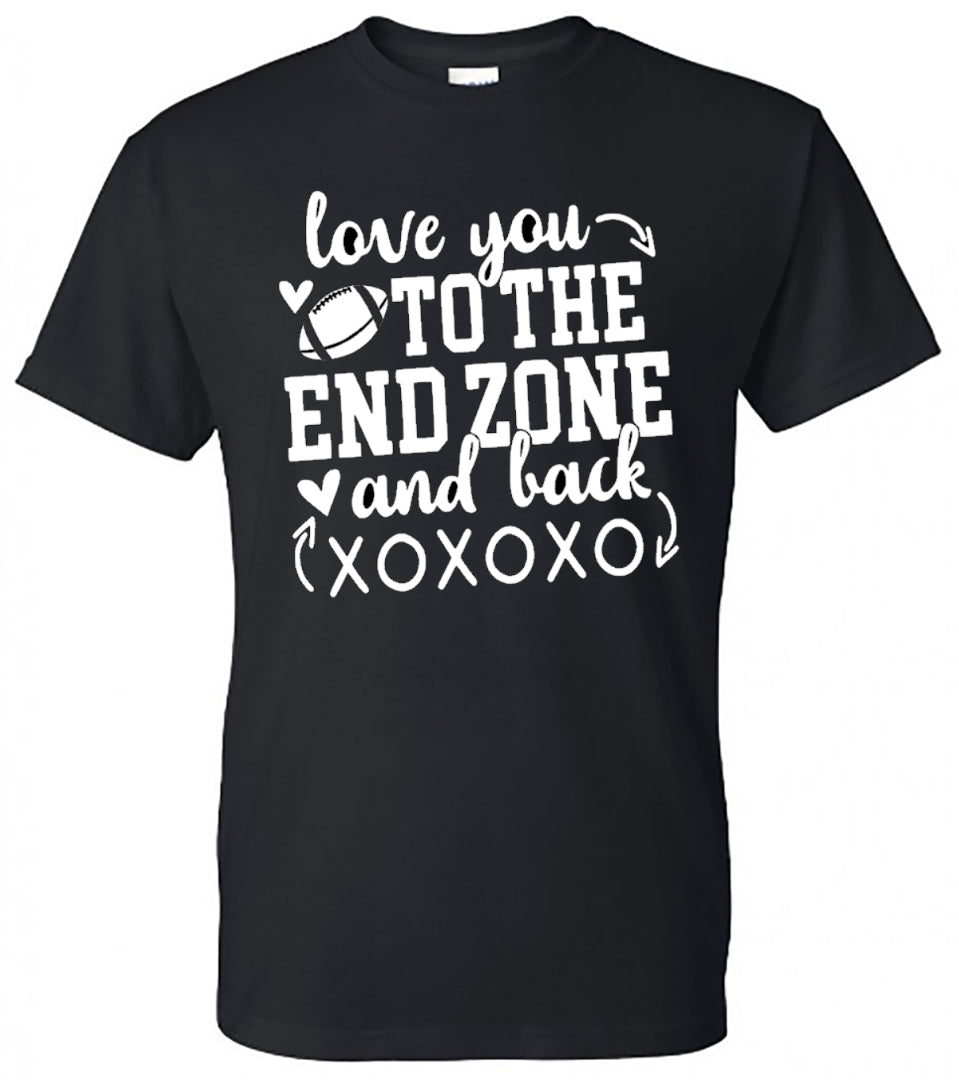 Love You to the End Zone and Back (Football) - Southern Grace Creations