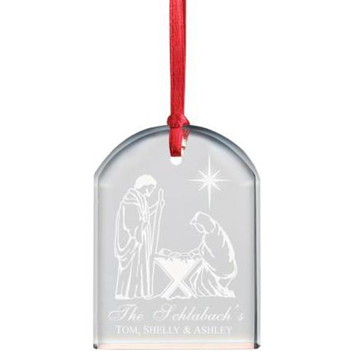 MEMORABLE ENGRAGED CRYSTAL DOME ORNAMENT - PERSONALIZED - Southern Grace Creations