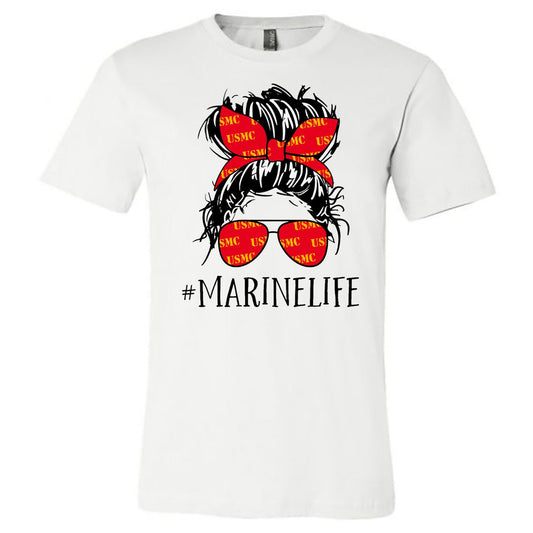 #MarineLife (Customize) - White Tee (Tee/Hoodie/Sweatshirt) - Southern Grace Creations
