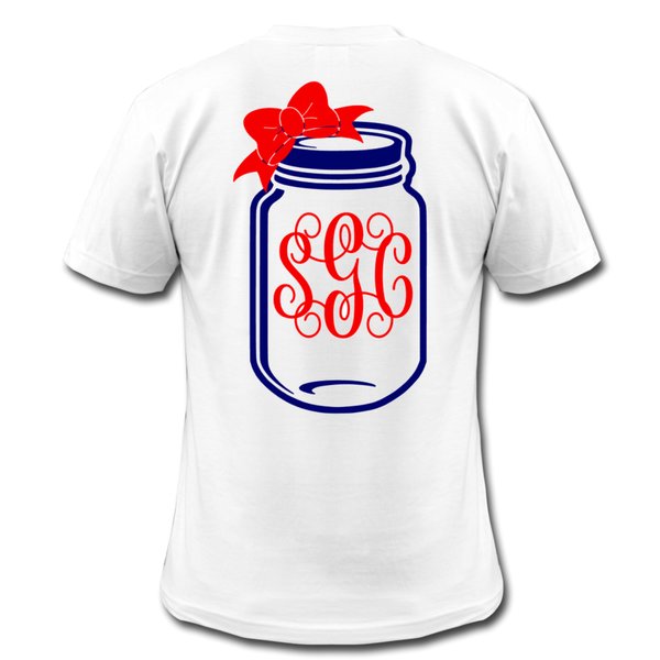 Mason Jar Monogram Tee - Southern Grace Creations