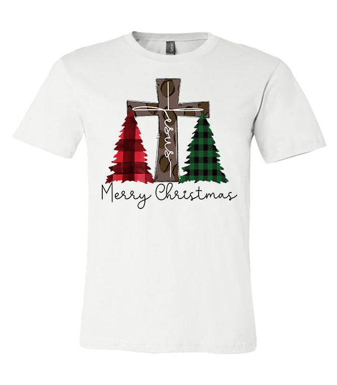 Merry Christmas Jesus Tee - White - Southern Grace Creations