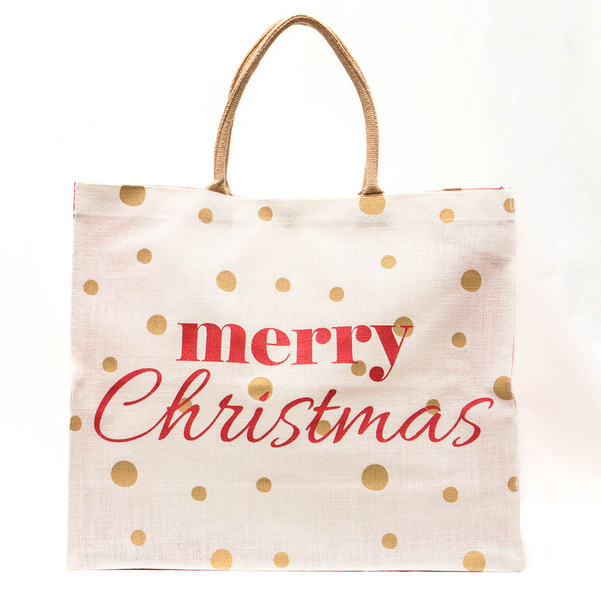 Merry Christmas Polka Dot Carryall Tote - Southern Grace Creations