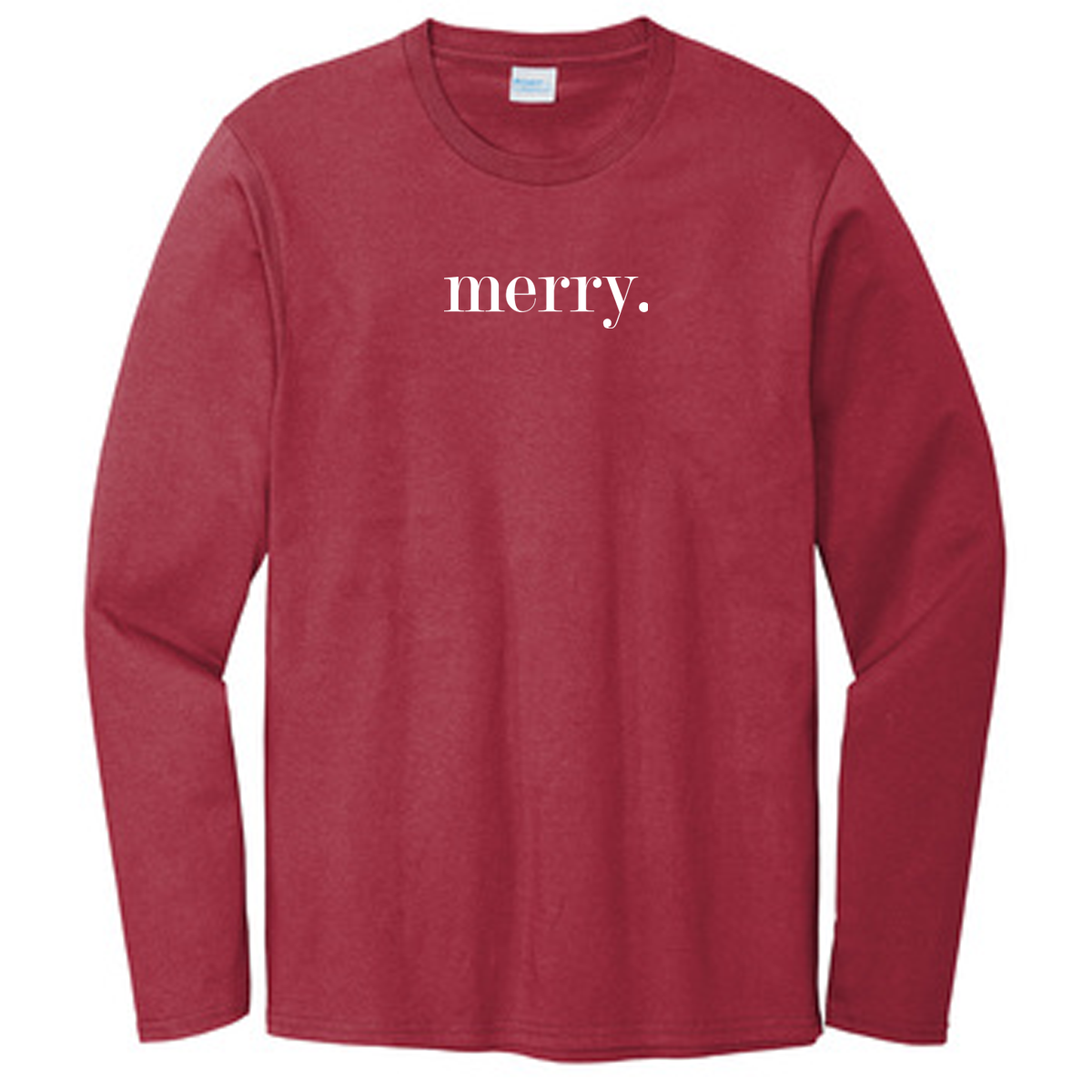 Merry. - Red Long Sleeve Tee - Southern Grace Creations