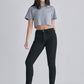 Mid Rise Crop Skinny with Uneven Frayed Hem - Southern Grace Creations