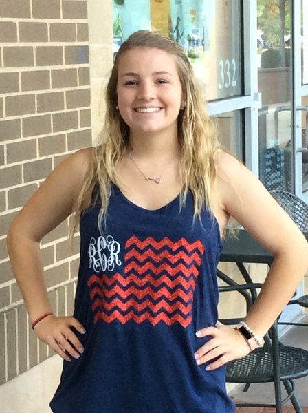 Monogrammed America the Great Racerback Tank - Southern Grace Creations