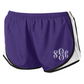 Monogrammed Athletic Shorts - Purple/White - Southern Grace Creations
