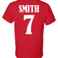 Monogrammed Football Helmet Tee (Left Chest) - Southern Grace Creations