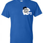 Monogrammed Football Helmet Tee (Left Chest) - Southern Grace Creations